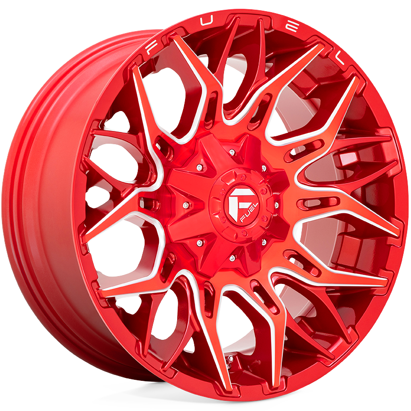 FUEL-TWITCH-20X9-6LUG-ET1-CANDY-RED-N-MILLED-A1_1000_3857 Fuel Off Road Wheels - Fuel Twitch - Tire connection Toronto