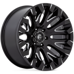 Fuel Off Road Wheels – Fuel Quake – Tire connection Toronto QUAKE D828 20X10 6LUG ET-18 GLOSS BLACK N MILLED A1