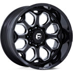 Fuel Off Road Wheels – Fuel Scepter – Tire connection Toronto FUEL FC862BE SCEPTOR 22X12 8 ET-44 GLOSS BLACK N MILLED A1
